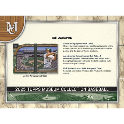 MLB 2025 Topps Museum Collection Baseball Hobby Box