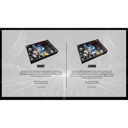 NFL 2025 Topps Signature Class Football Hobby Box