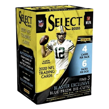 NFL 2020 Panini Select Football Tri-Colored Die-Cut Prizm Blaster Box