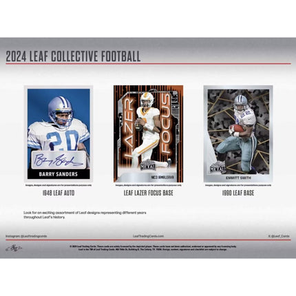 NFL 2024 Leaf Collective Football Hobby Box