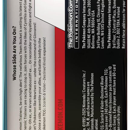 Pokemon Trading Card Game: Scarlet & Violet Destined Rivals Booster Box