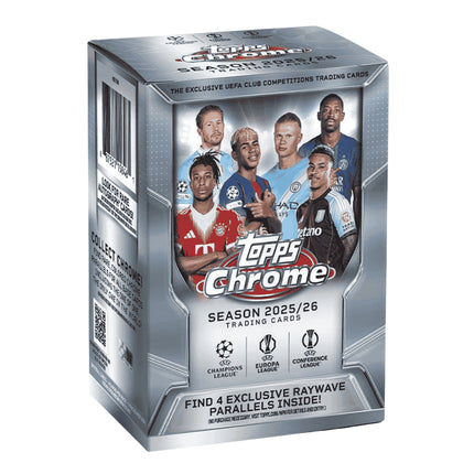 SOCCER 2025-26 Topps UEFA Club Competitions Chrome Soccer Blaster Box
