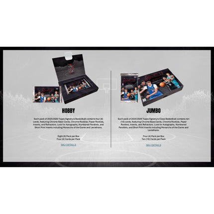 NBA 2025-26 Topps Signature Class Basketball - Jumbo Hobby Box