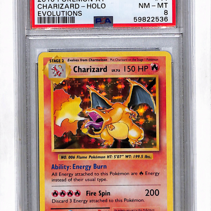 2016 Pokemon Xy Evolutions Charizard Evolutions PSA 8 #11