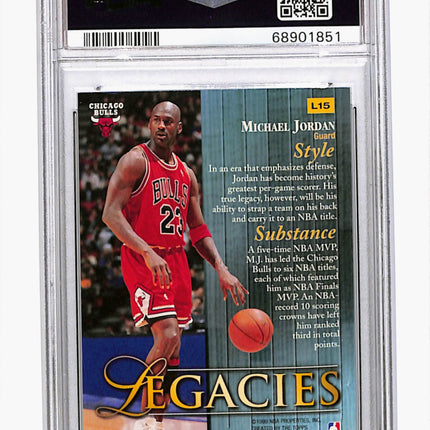 1998 Topps Legacies Michael Jordan #L15 PSA 9