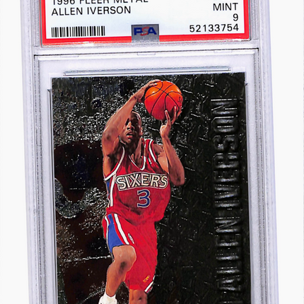 1996 Metal Allen Iverson #201 PSA 9