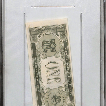 1962 Topps Bucks Leo Nomellini #18 PSA Authentic Auto