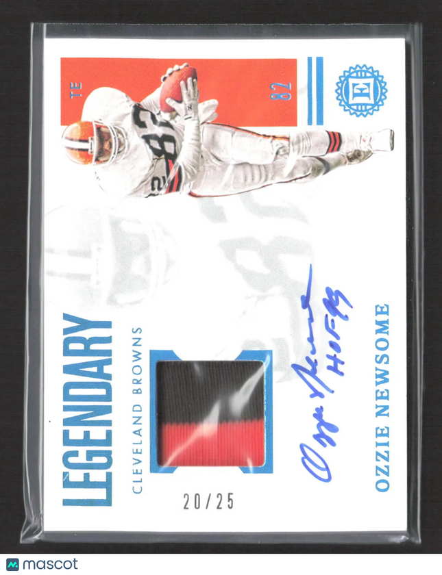 2021 Panini Encased Legendary Ozzie Newsome #LSS-ON 20/25 Patch Auto /25