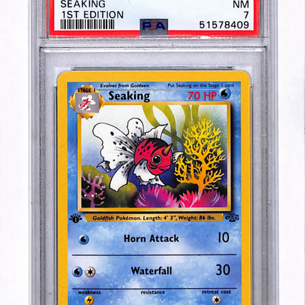 1999 Pokemon Jungle Seaking 1st Edition PSA 7 #46