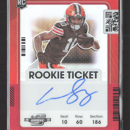 2021 Panini Optic Contenders Anthony Scwartz Rookie Ticket Auto /75 #128