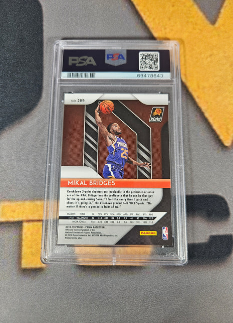 2018 Panini Prizm Mikal Bridges #289 PSA 10