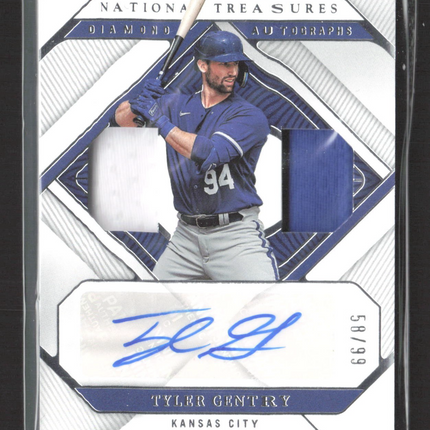 2023 Panini National Treasures Diamond Duals Auto Tyler Gentry #DDA-TG /99