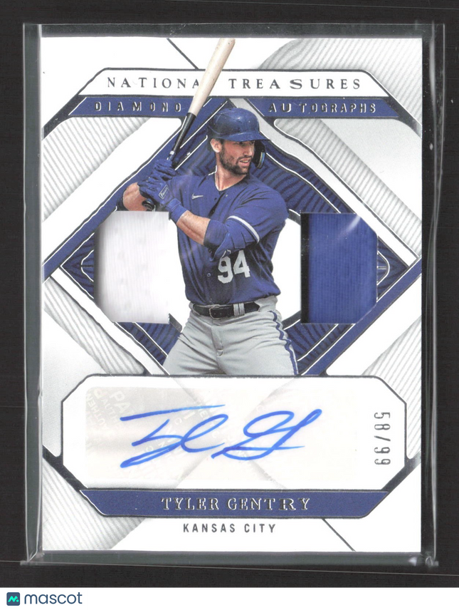 2023 Panini National Treasures Diamond Duals Auto Tyler Gentry #DDA-TG /99