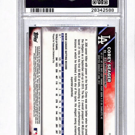 2016 Topps Chrome Sapphire Edition Corey Seager #85 PSA 10