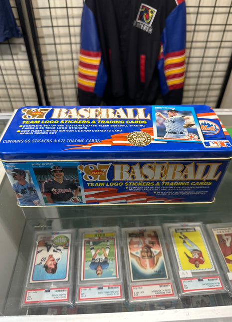 MLB 1987 Fleer Commemorative Collectors Tin Box