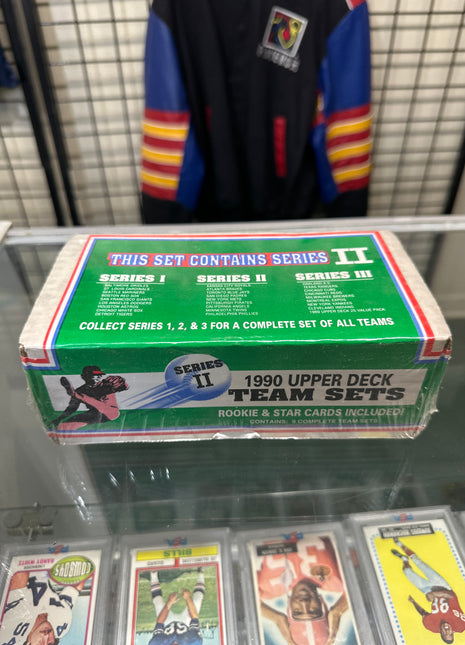 MLB 1990 upper deck team set box