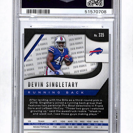 2019 Panini Prizm Devin Singletary #335 PSA 9