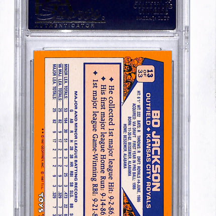1987 Toys R Us Rookies Bo Jackson #13 PSA 10