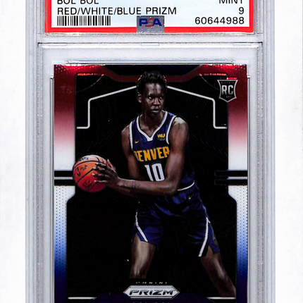 2019 Panini Prizm Bol Bol #282 Red White Blue PSA 9