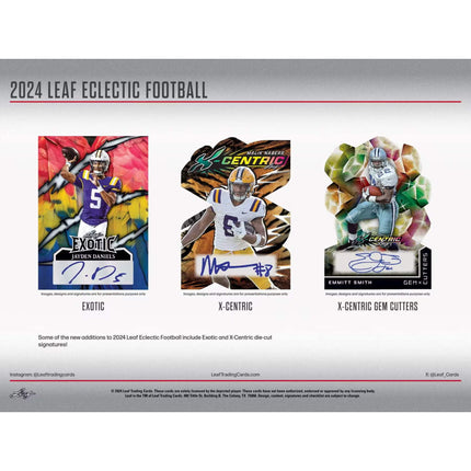 NFL 2024 Leaf Eclectic Football Jumbo Box