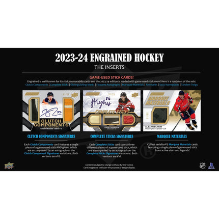 NHL 2023-24 Upper Deck Engrained Hockey Hobby Box