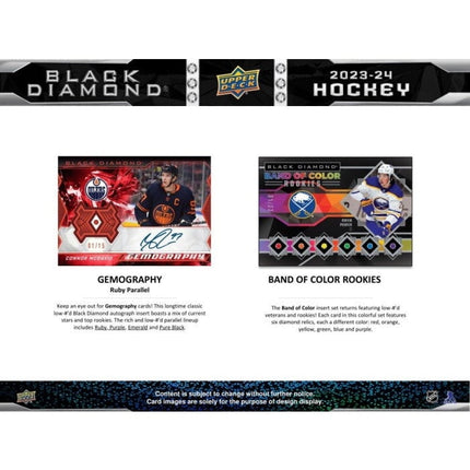 NHL 2023-24 Upper Deck Black Diamond Hockey Hobby Box