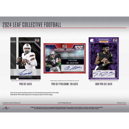 NFL 2024 Leaf Collective Football Hobby Box