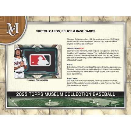 MLB 2025 Topps Museum Collection Baseball Hobby Box