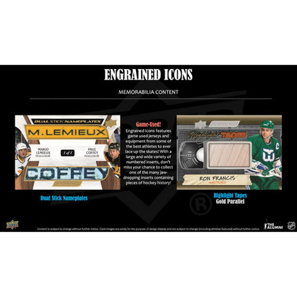 NHL 2024-25 Upper Deck Engrained Icons Hockey Hobby Box