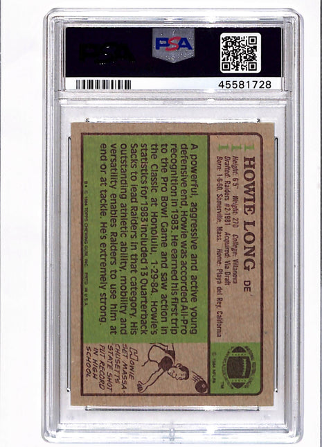 1984 Topps Howie Long #111 PSA 8