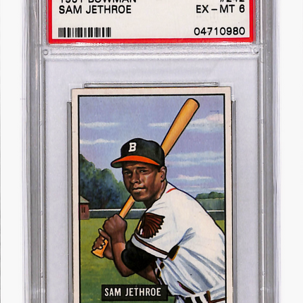 1951 Bowman Sam Jethroe #242 PSA 6