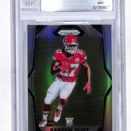 2017 Panini Prizm Kareem Hunt #253 Rookie BGS 9