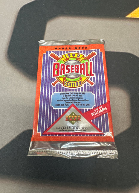 1992 upper deck baseball pack