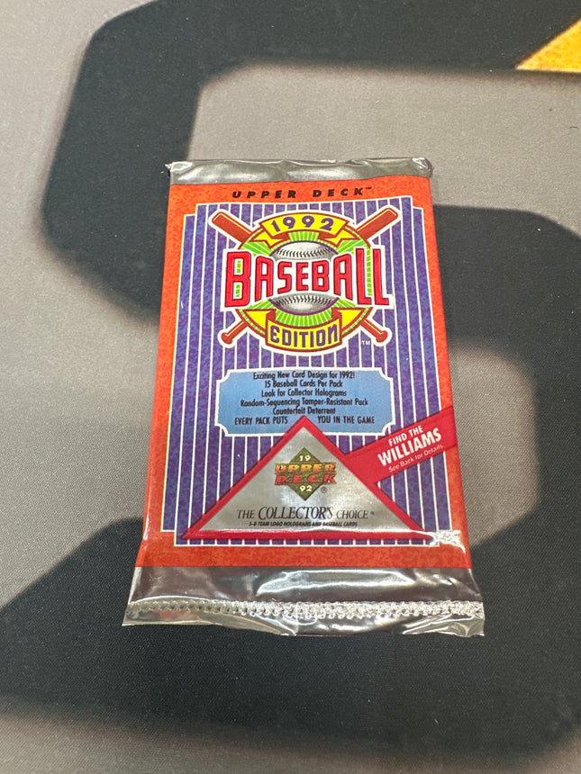 1992 upper deck baseball pack