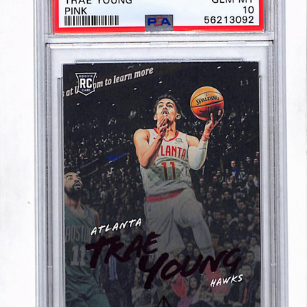 2018 Panini Chronicles Trae Young #139 Pink PSA 10