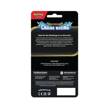 Pokemon Mega Evolution Chaos Rising Checklane Blister Pack