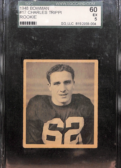 1948 Bowman Charles Trippi #17 SGC 5