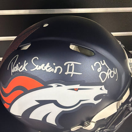 2026 Pat Surtain Denver Broncos Signed Full Size Fanatics Authentic Helmet
