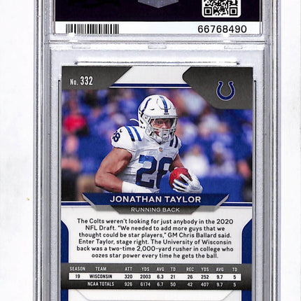 2020 Panini Prizm Jonathan Taylor #332 PSA 9