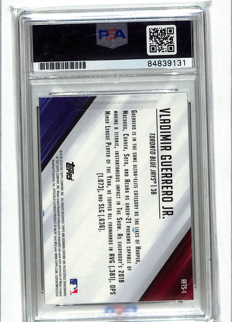 2019 Bowman Chrome Vladimir Guerrero ready for the show PSA Authentic Auto
