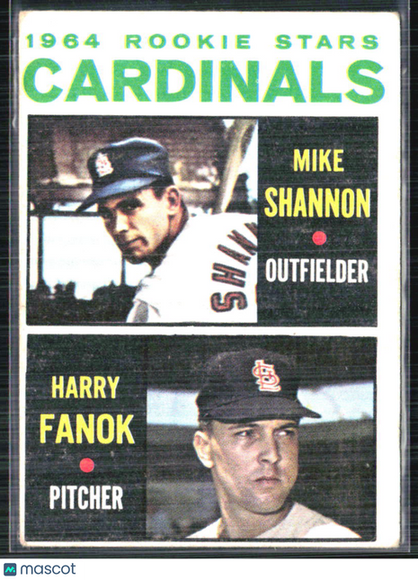 1964 Topps Mike Shannon Harry Fanok #262