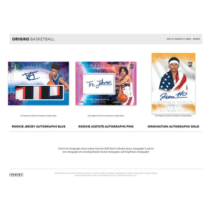NBA 2025-26 Panini Origins Basketball Hobby Box