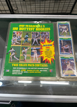 MLB 89-90 baseballs 100 hottest rookies sealed box