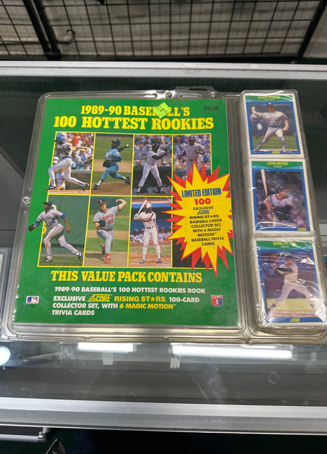 MLB 89-90 baseballs 100 hottest rookies sealed box