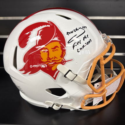 Mem Bucky Irving Tampa Bay Buccaneers Signed Full Size Fanatics Authentic Helmet