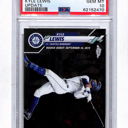 2020 Topps Chrome Update Kyle Lewis #U59 PSA 10