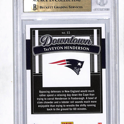 2025 Donruss Horizontal Downtown TreVeyon Henderson #15 BGS 9.5