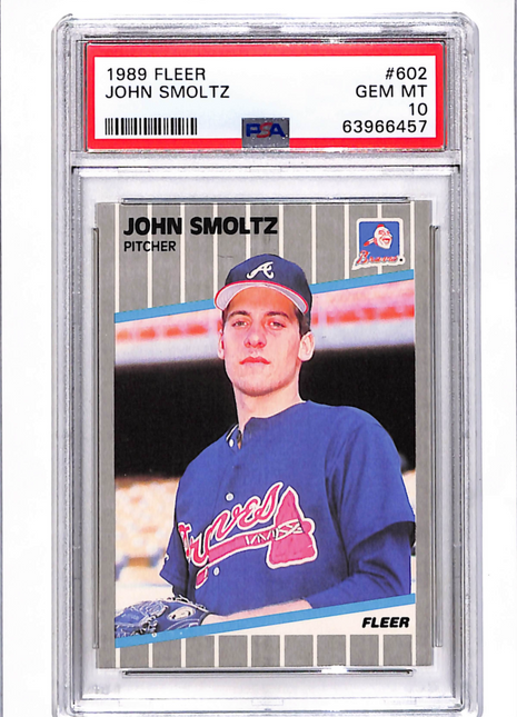 1989 Fleer John Smoltz #602 PSA 10
