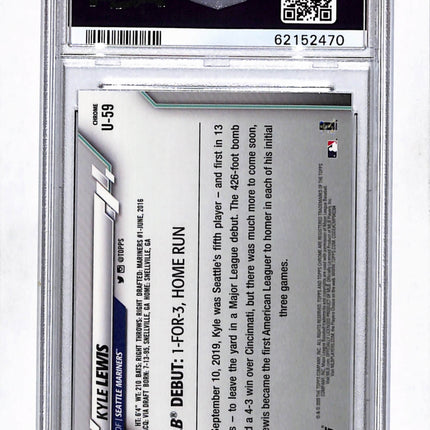 2020 Topps Chrome Update Kyle Lewis #U59 PSA 10