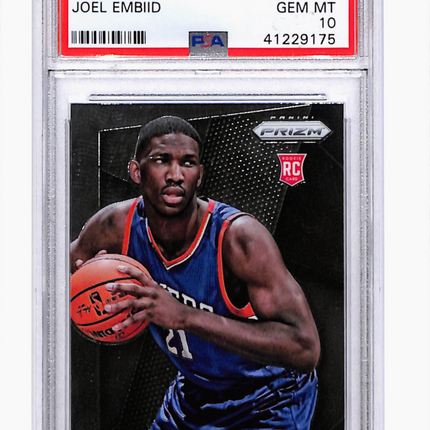 2014 Panini Prizm Joel Embiid #253 PSA 10